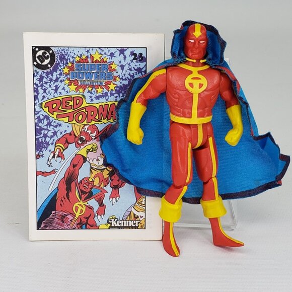 1985 Kenner DC Super Powers Red Tornado Vintage Original Action Figure With Cape - Picture 1 of 10